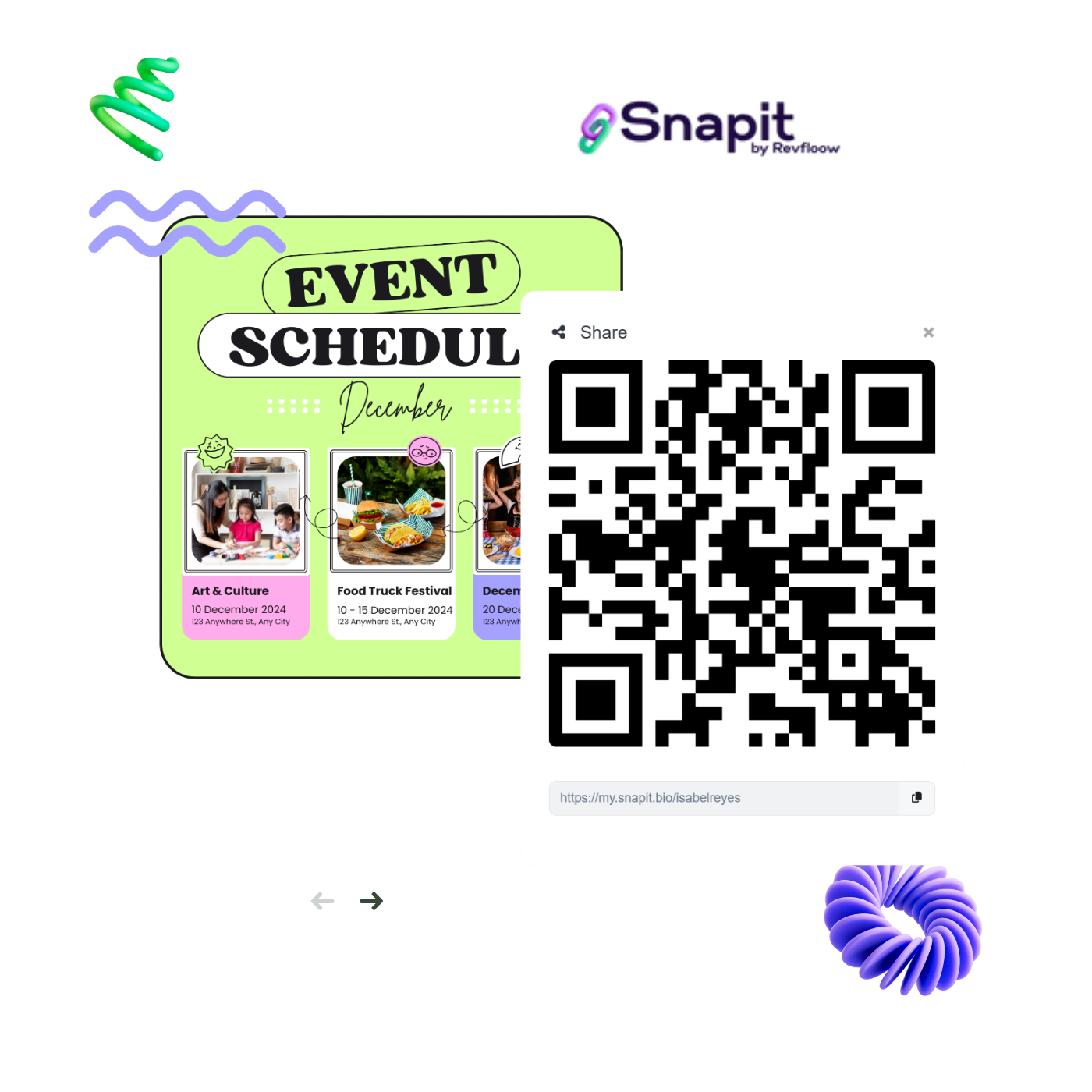 Screenshot of the app QR code system page